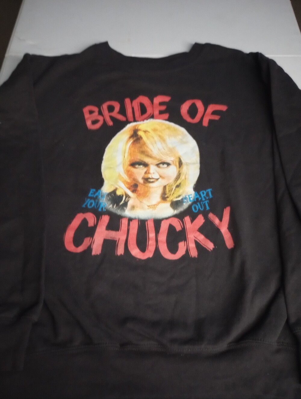 Bride of Chucky Graphic Black Sweatshirt Size X-large